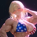 星条旗ビキニ筋肉娘 2枚目