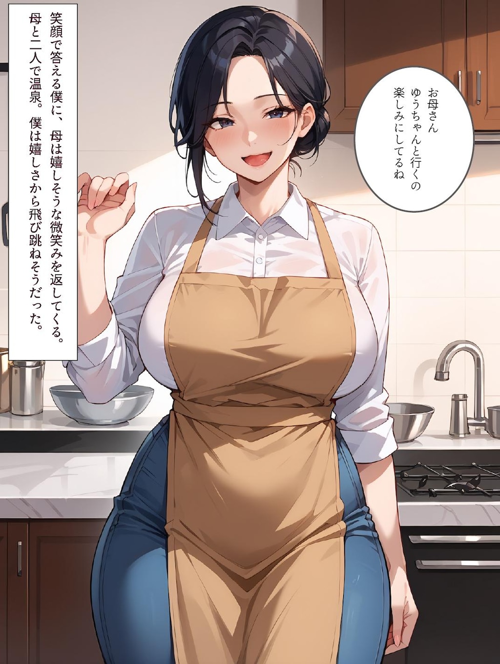 ♨️体験版♨️母と露天風呂付き客室のある温泉宿に行った話 1/3