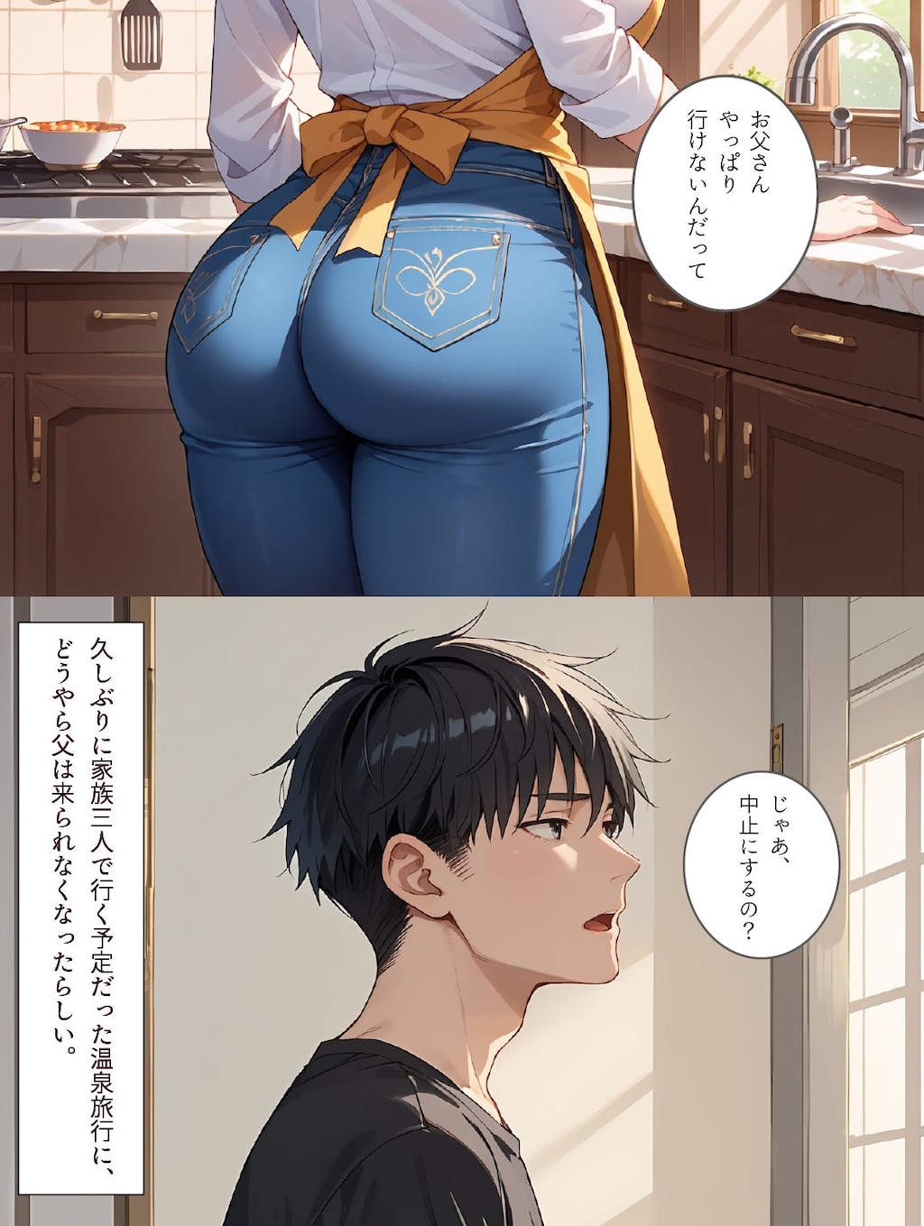 ♨️体験版♨️母と露天風呂付き客室のある温泉宿に行った話 1/3