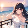今日の夕日と彼女の美しさを忘れない 4枚目