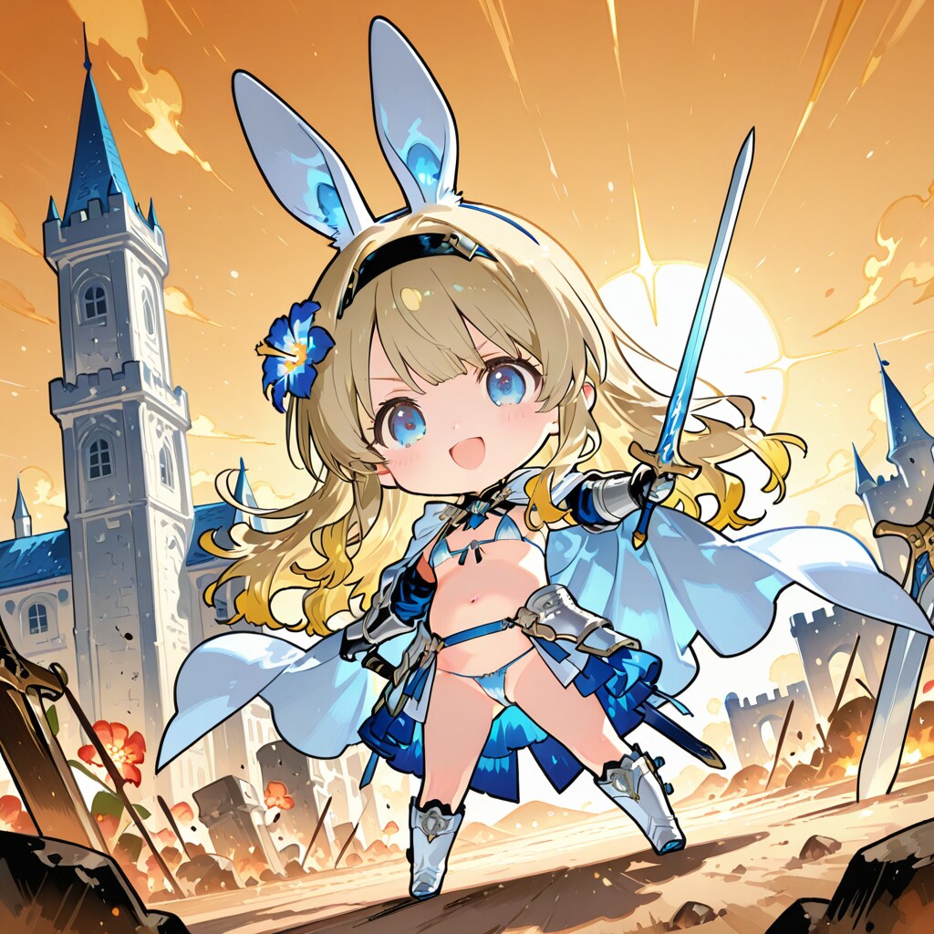 ちびマイクロビキニアーマーうさみみナイトさん
