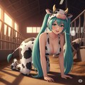 なりきりコスプレ牛ミクさん 2枚目