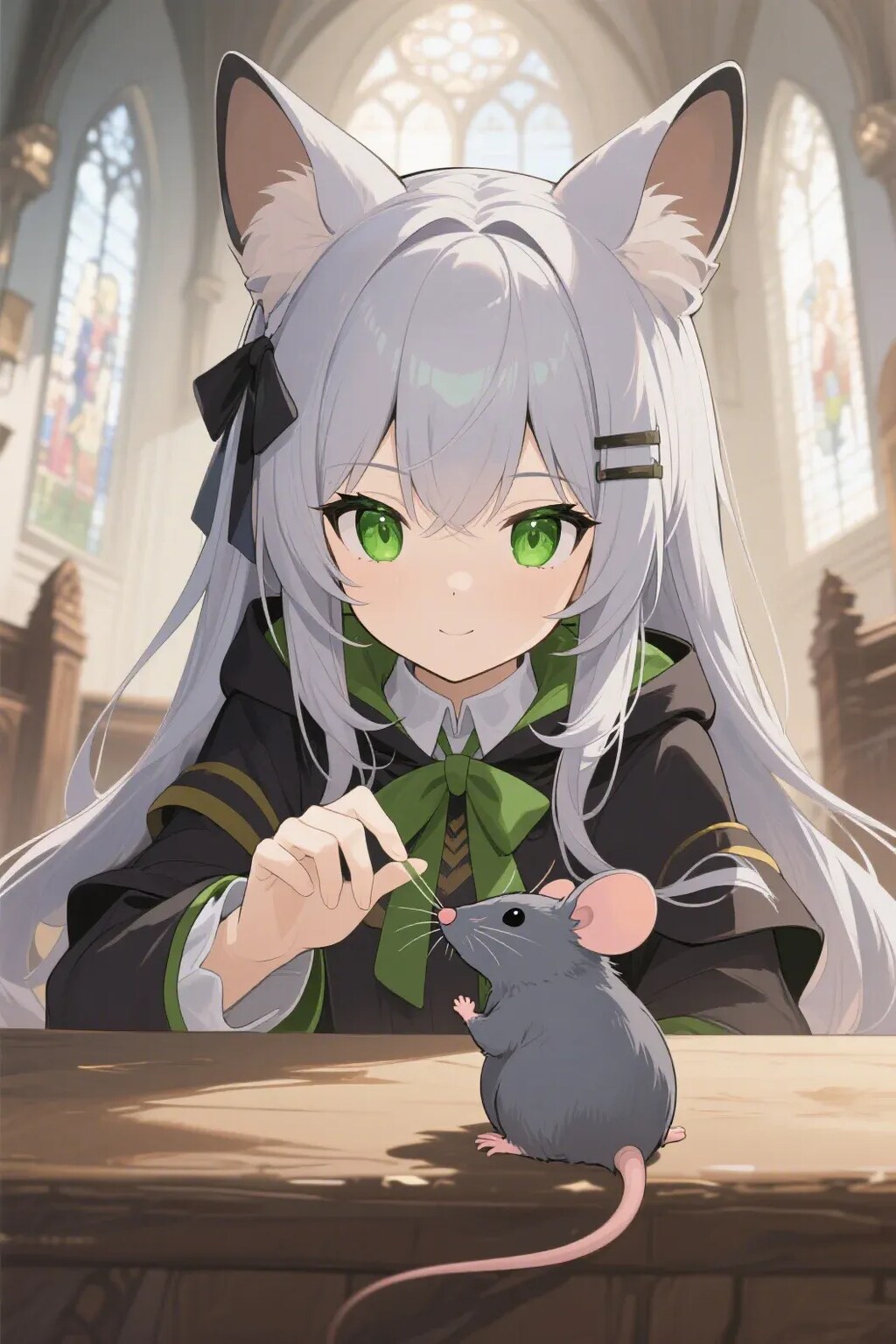 ステラちゃんとネズミ