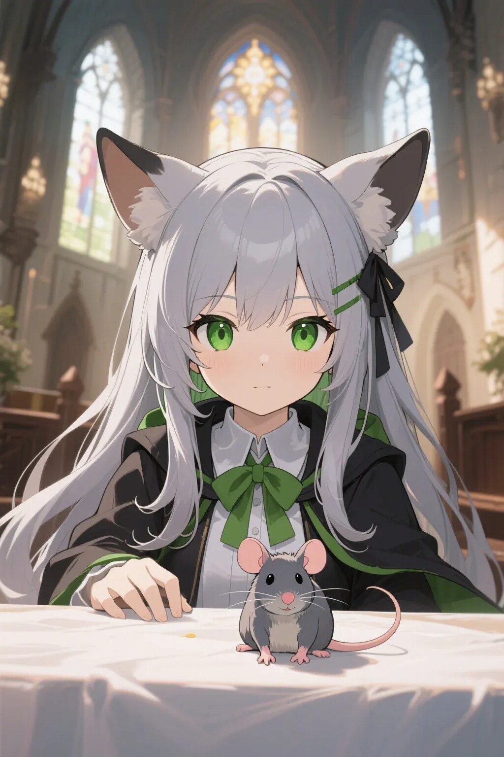 ステラちゃんとネズミ