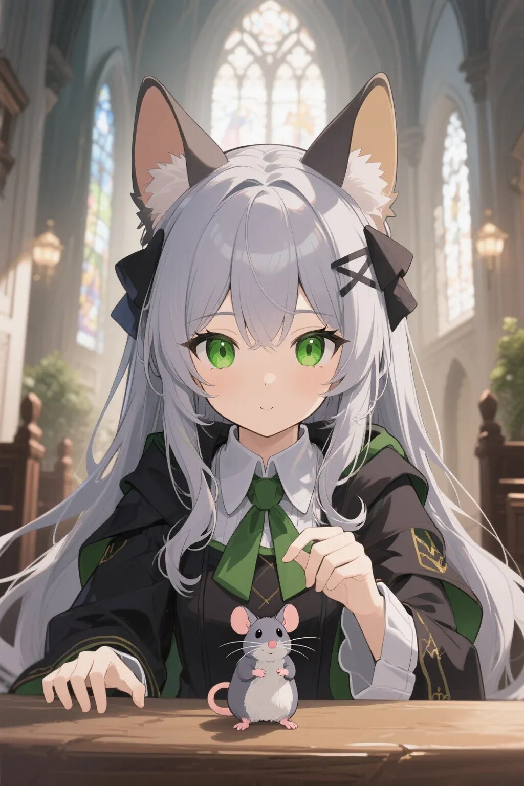 ステラちゃんとネズミ