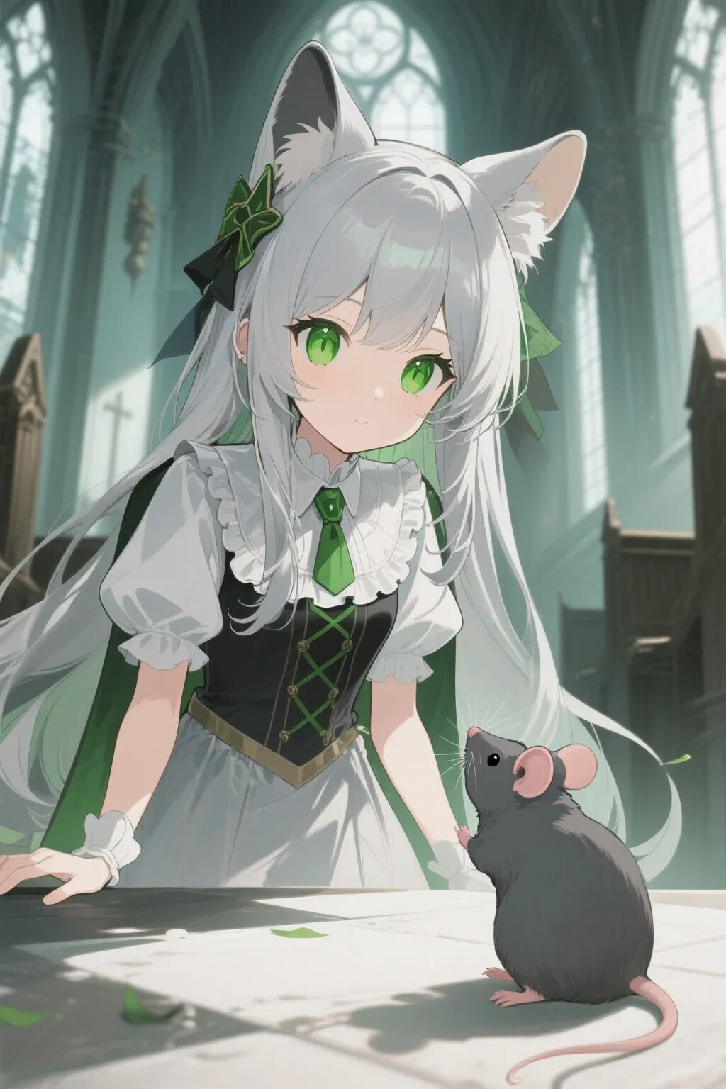 ステラちゃんとネズミ