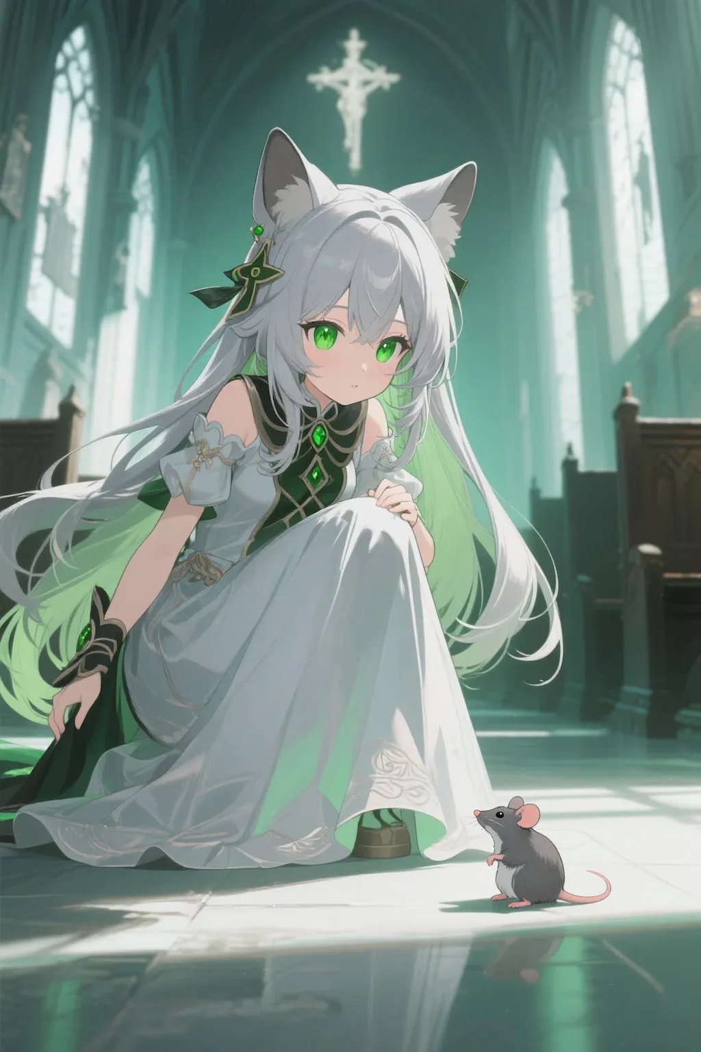 ステラちゃんとネズミ