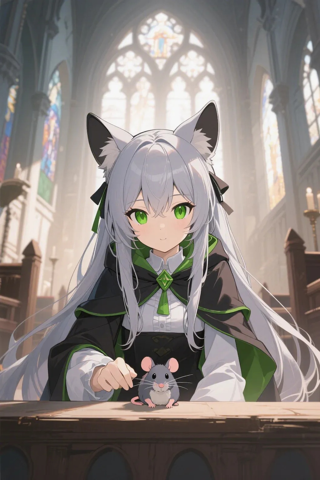 ステラちゃんとネズミ