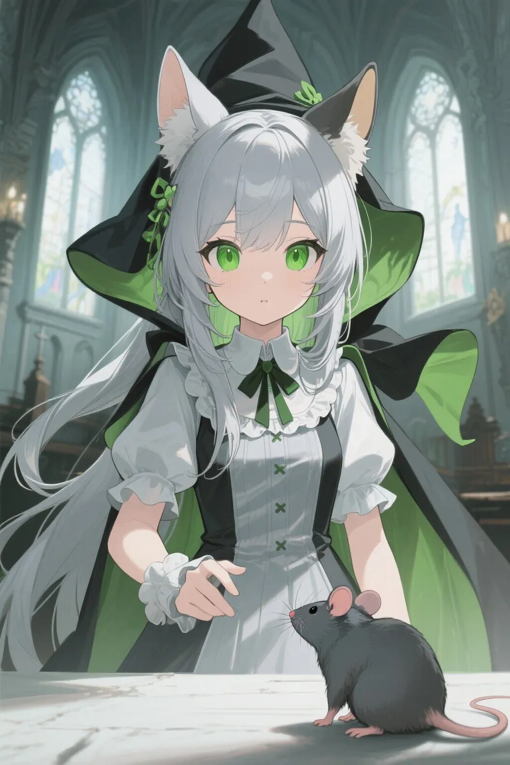 ステラちゃんとネズミ