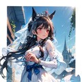 氷の結晶とケモ耳お姫様 3枚目