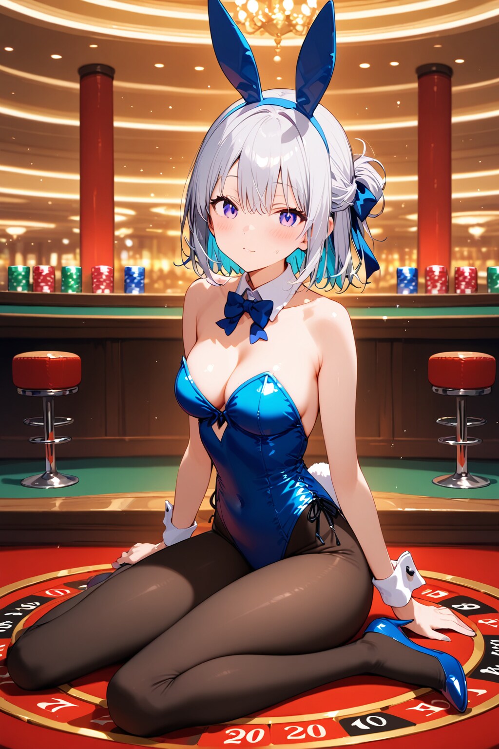 (917HQ)銀髪ちゃんバニー