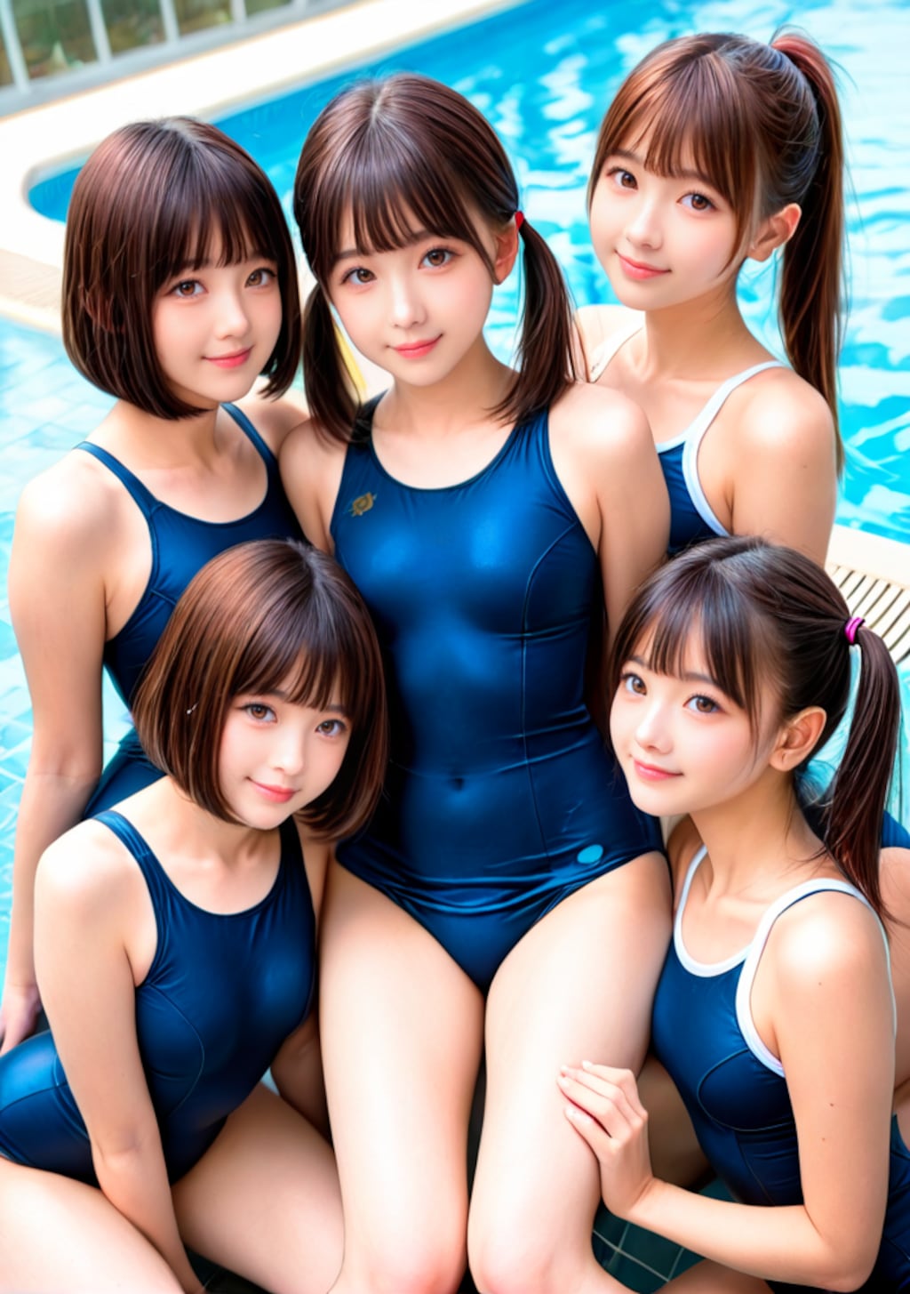 スク水の女子たち