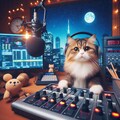 ラジオDJをする猫 2枚目