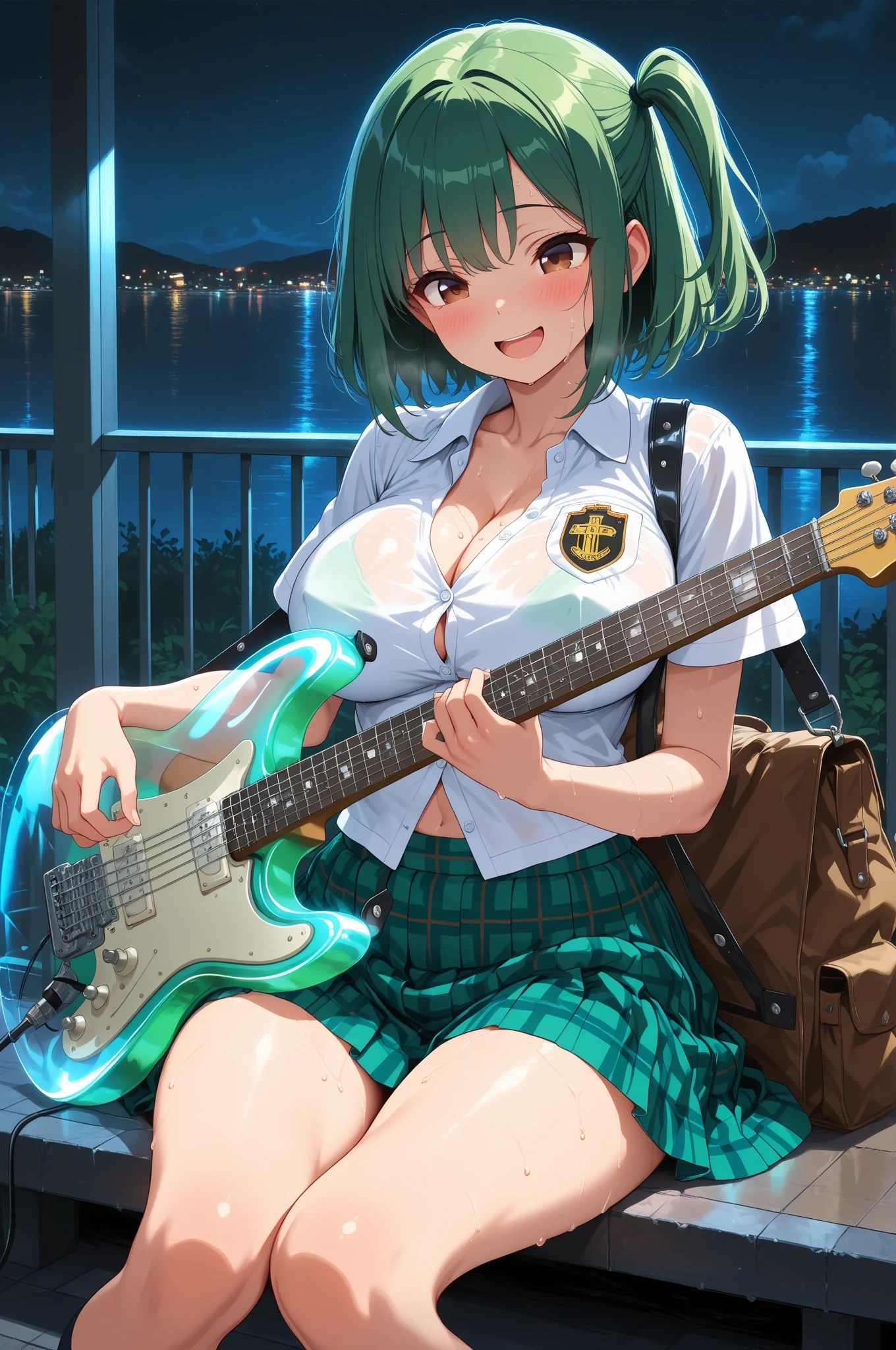 汗でエチエチよもぎちゃん💓