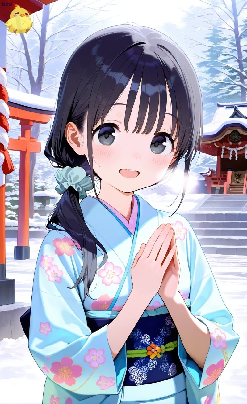 手を合わせるあずさちゃん | の人気AIイラスト・グラビア