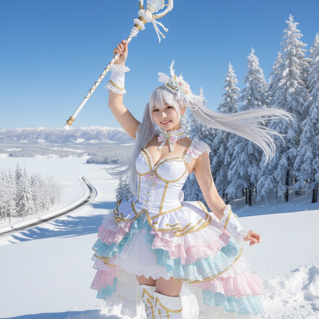 白ツイさん。魔法少女