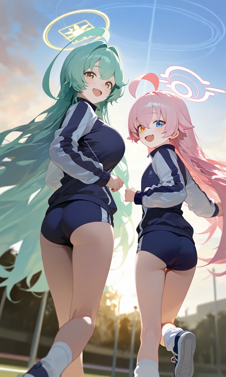 ホシノとユメ　アスリート4 | の人気AIイラスト・グラビア