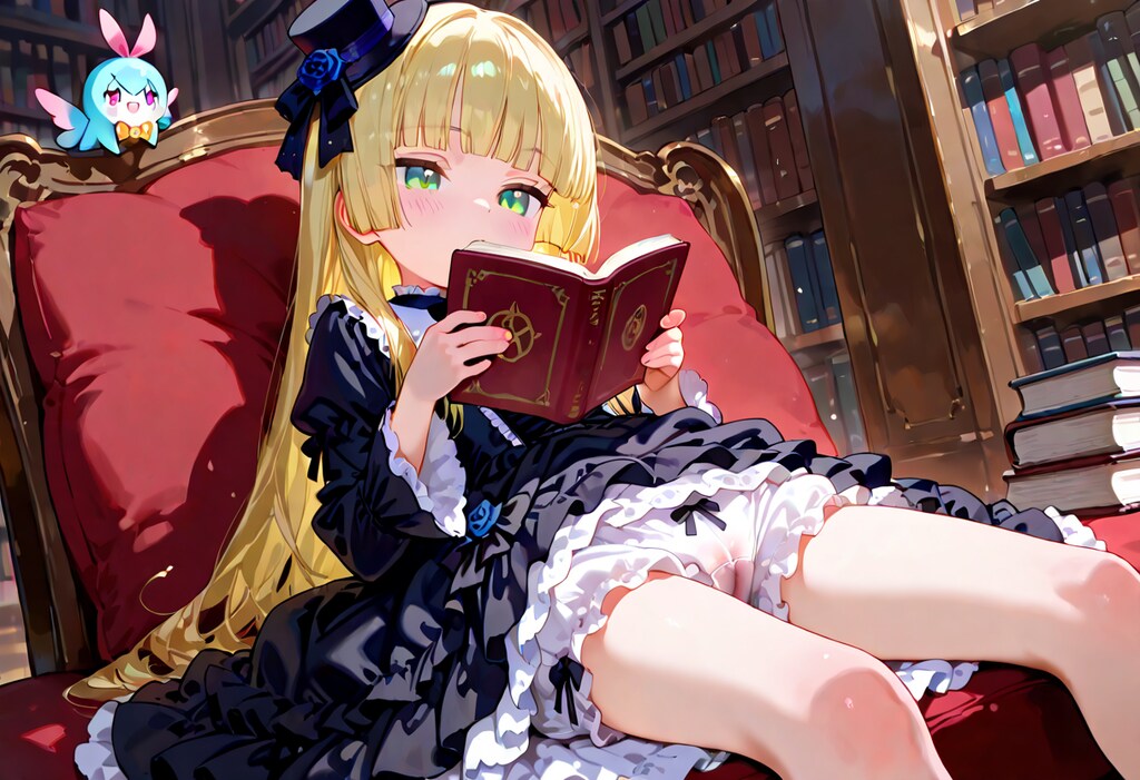 今日のゴスロリ 0719 in 図書館