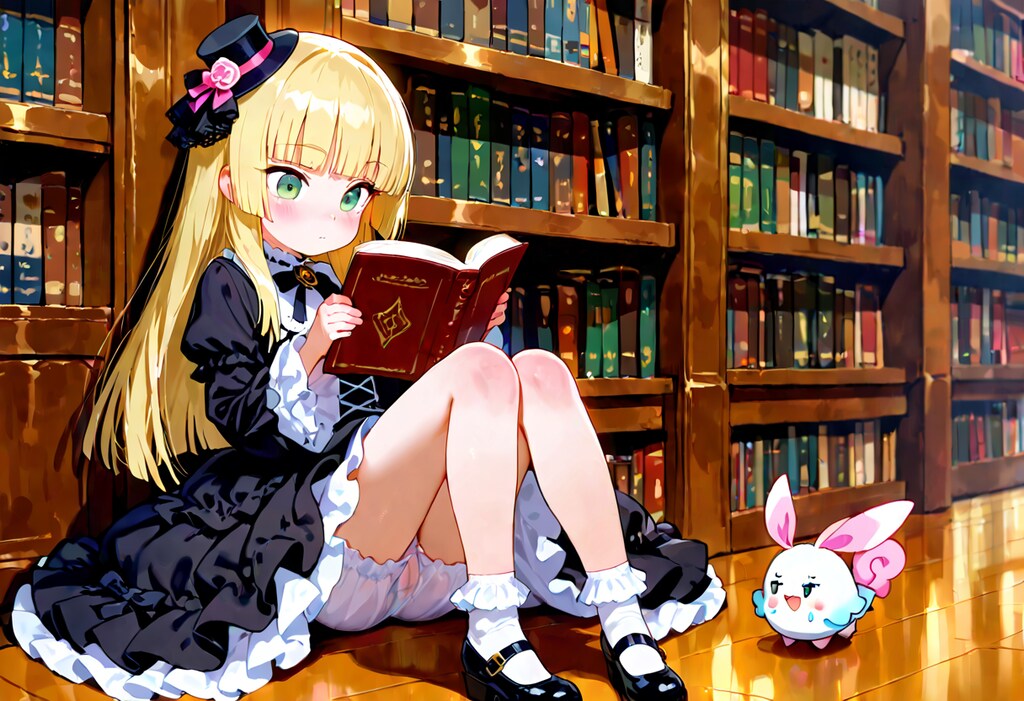 今日のゴスロリ 0719 in 図書館