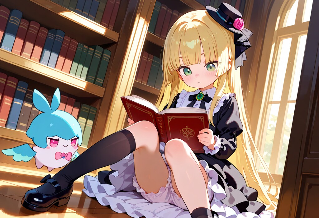 今日のゴスロリ 0719 in 図書館