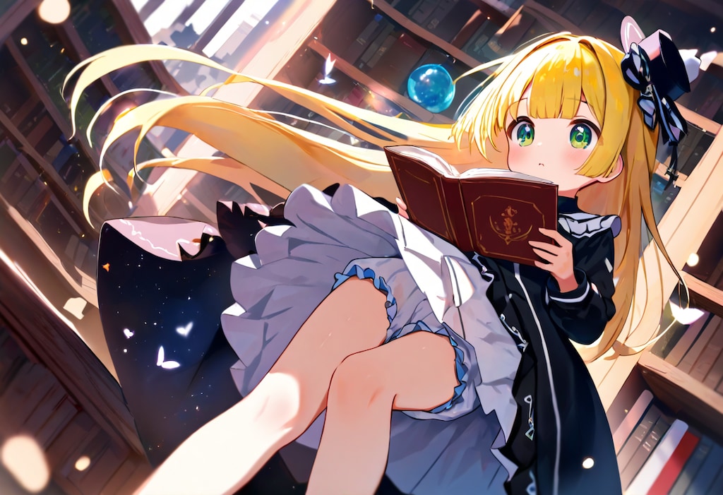 今日のゴスロリ 0719 in 図書館