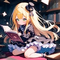 今日のゴスロリ 0719 in 図書館 5枚目