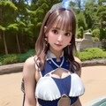 ドレスビキニアーマーのAI美女です 3枚目