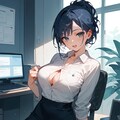 先輩は汗っかき。 2枚目