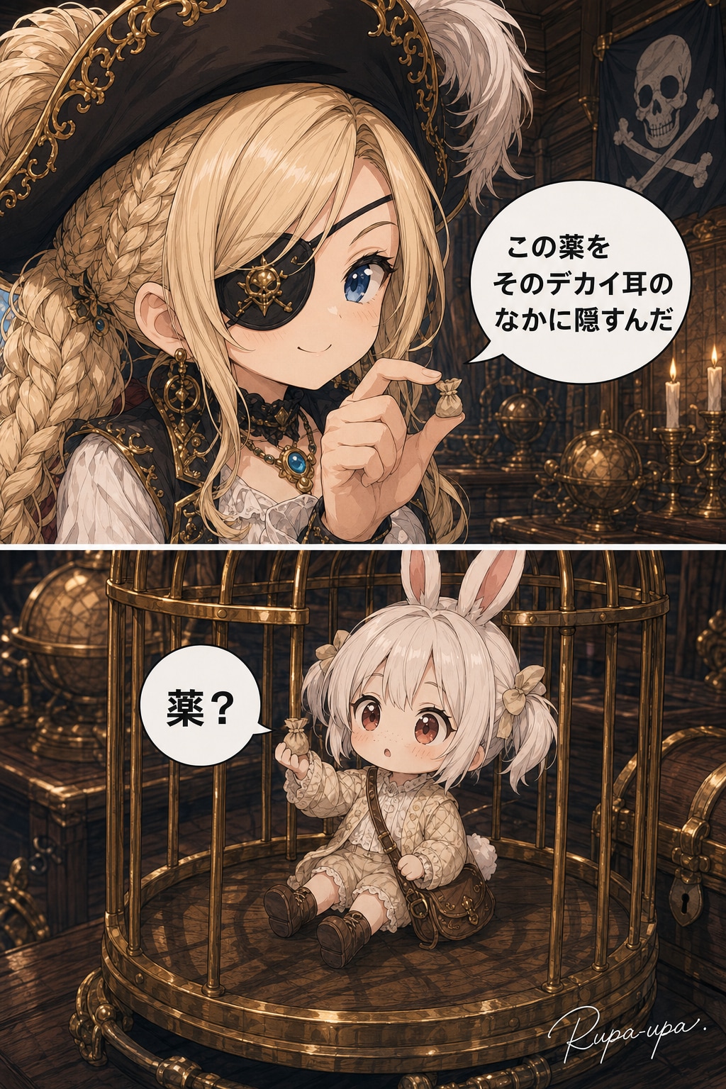 🐰うさぴょんの冒険【第9話】～船長の企み～