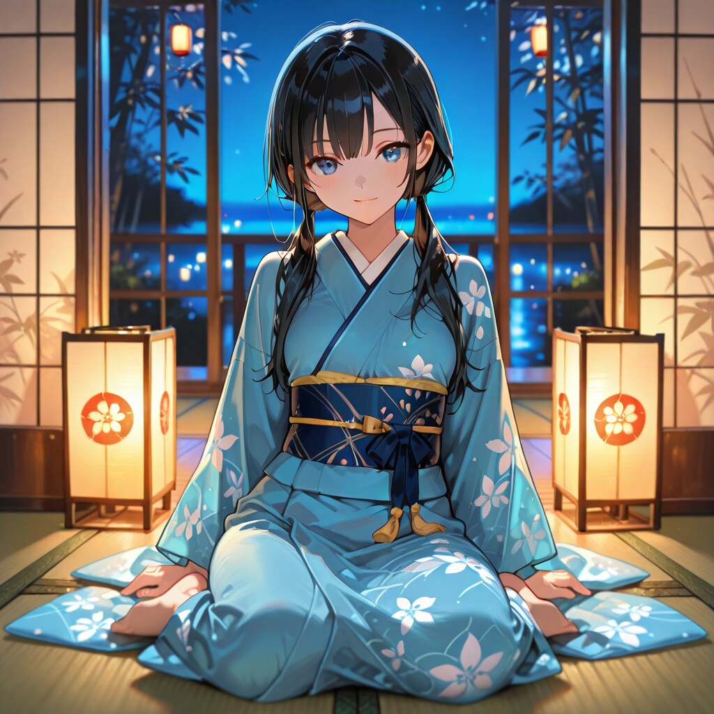 和服と行燈