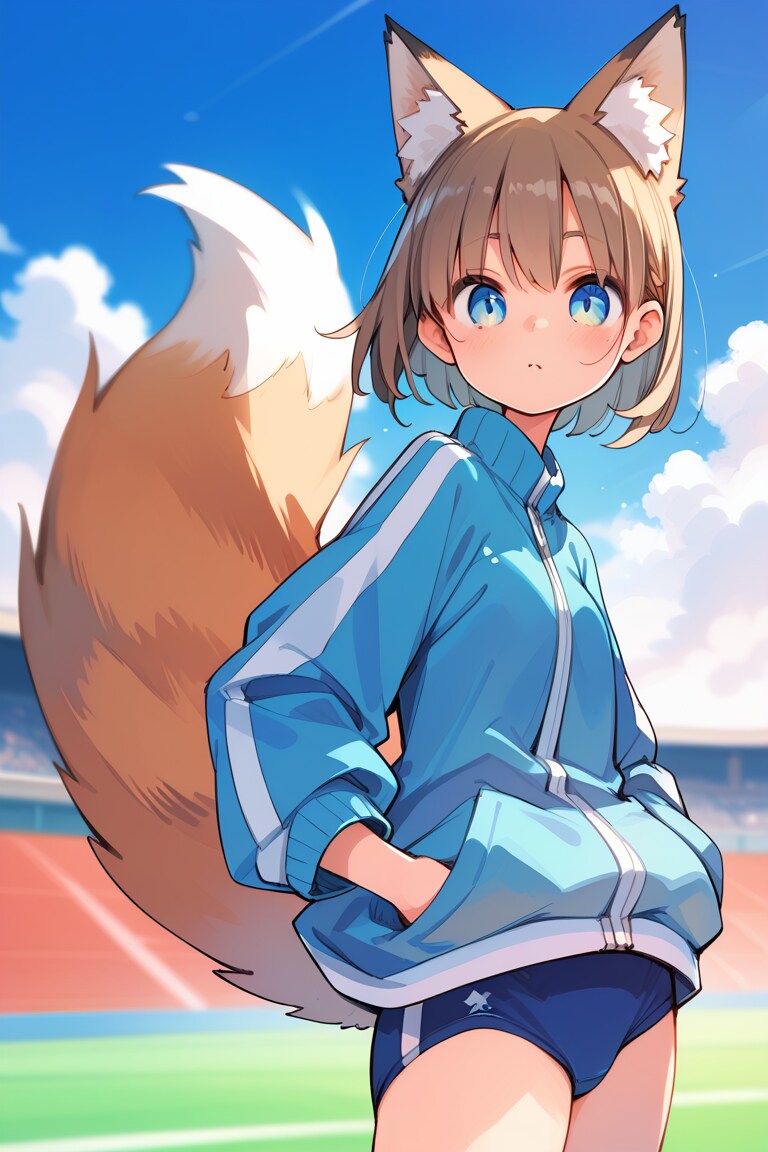 狐娘さんのスポーツスタイル
