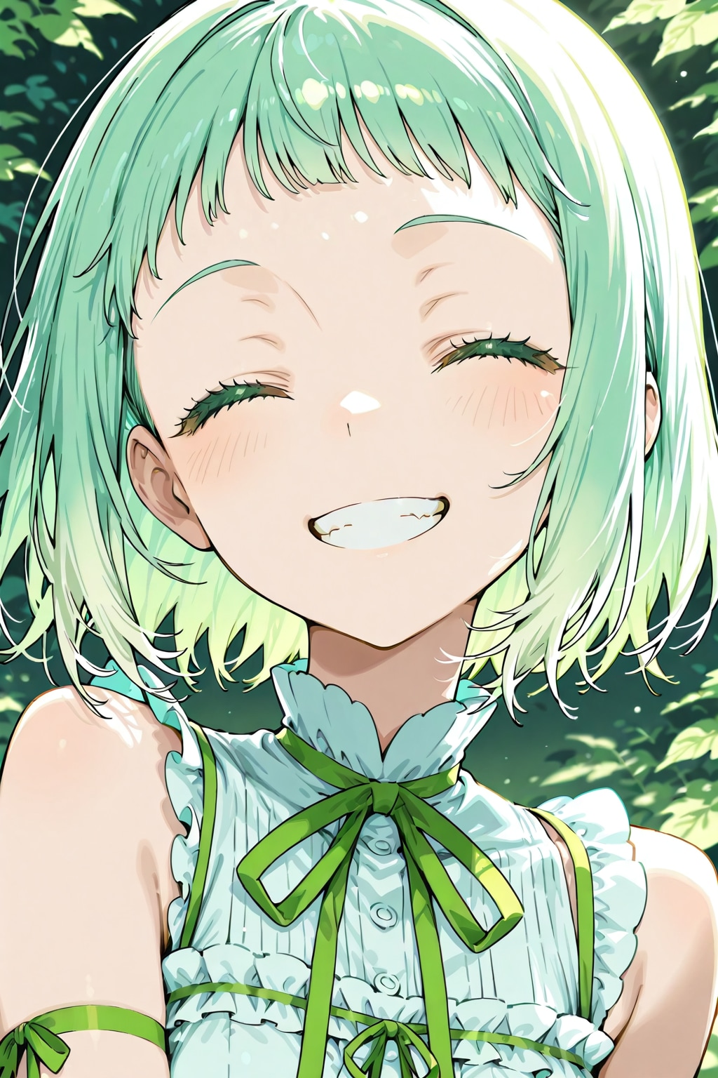 歯を見せて笑うDAISYちゃん