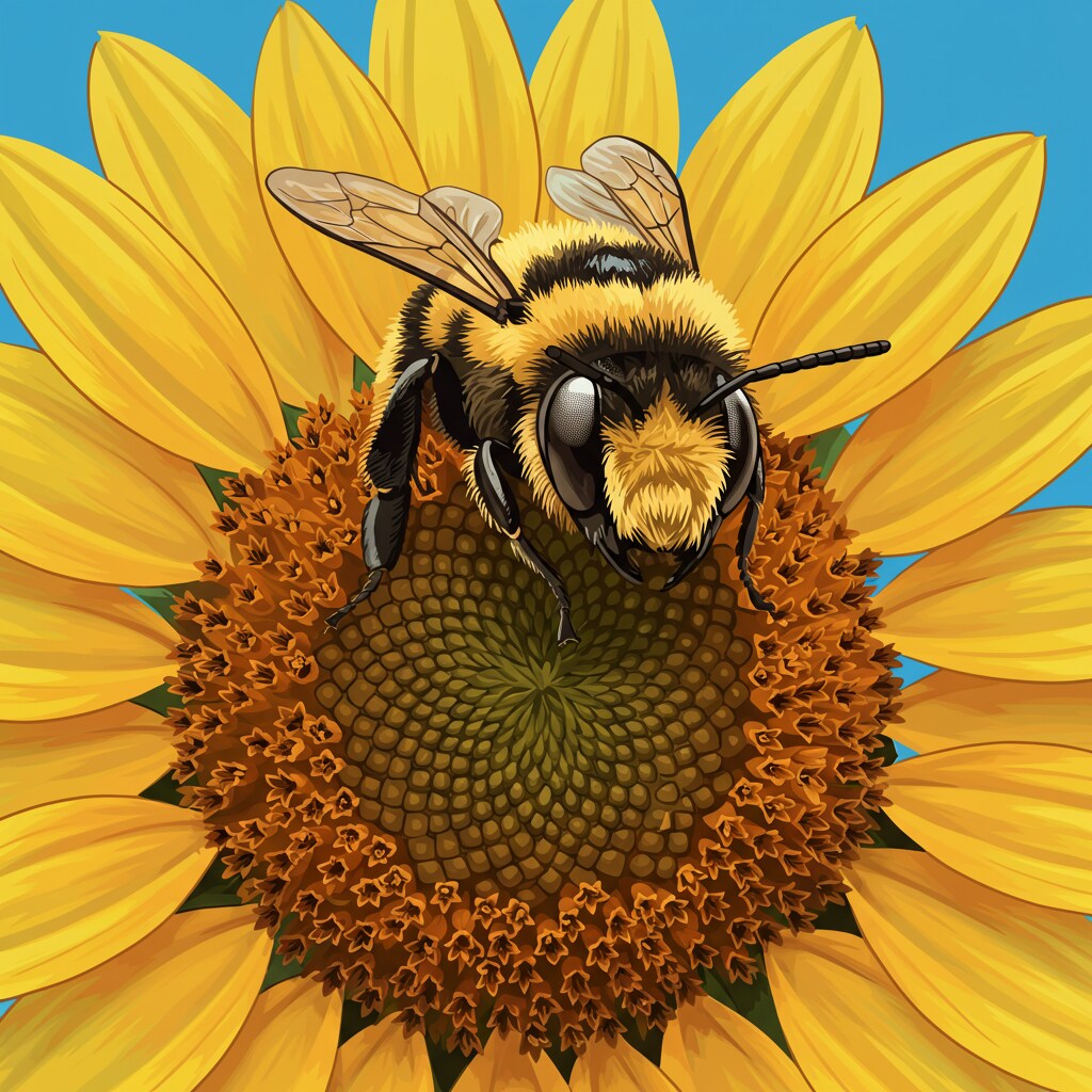 大きなミツバチ