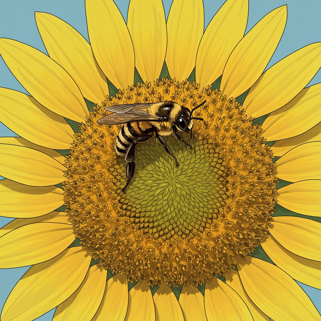 大きなミツバチ
