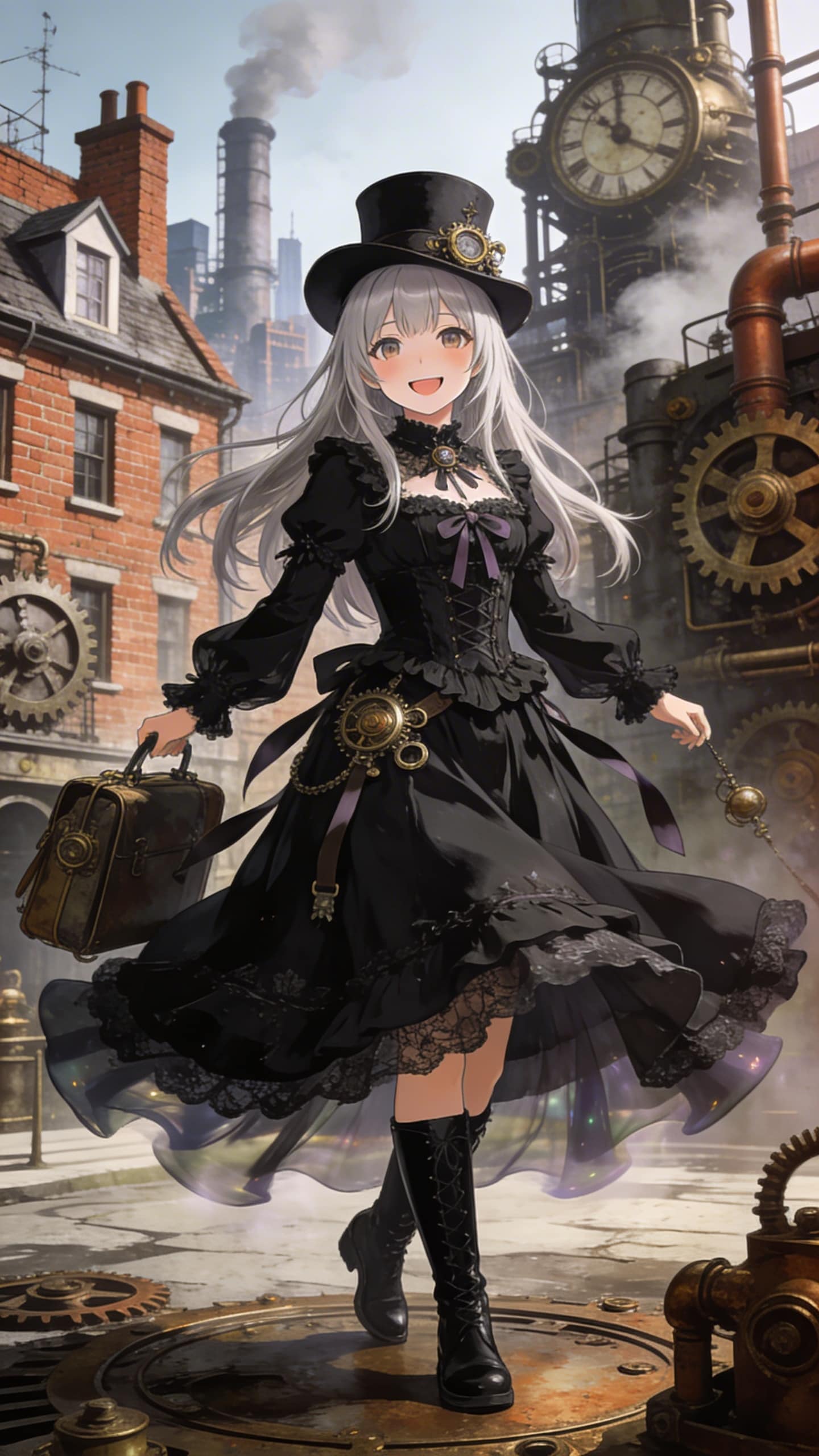 スチームパンクシルクハット | の人気AIイラスト・グラビア