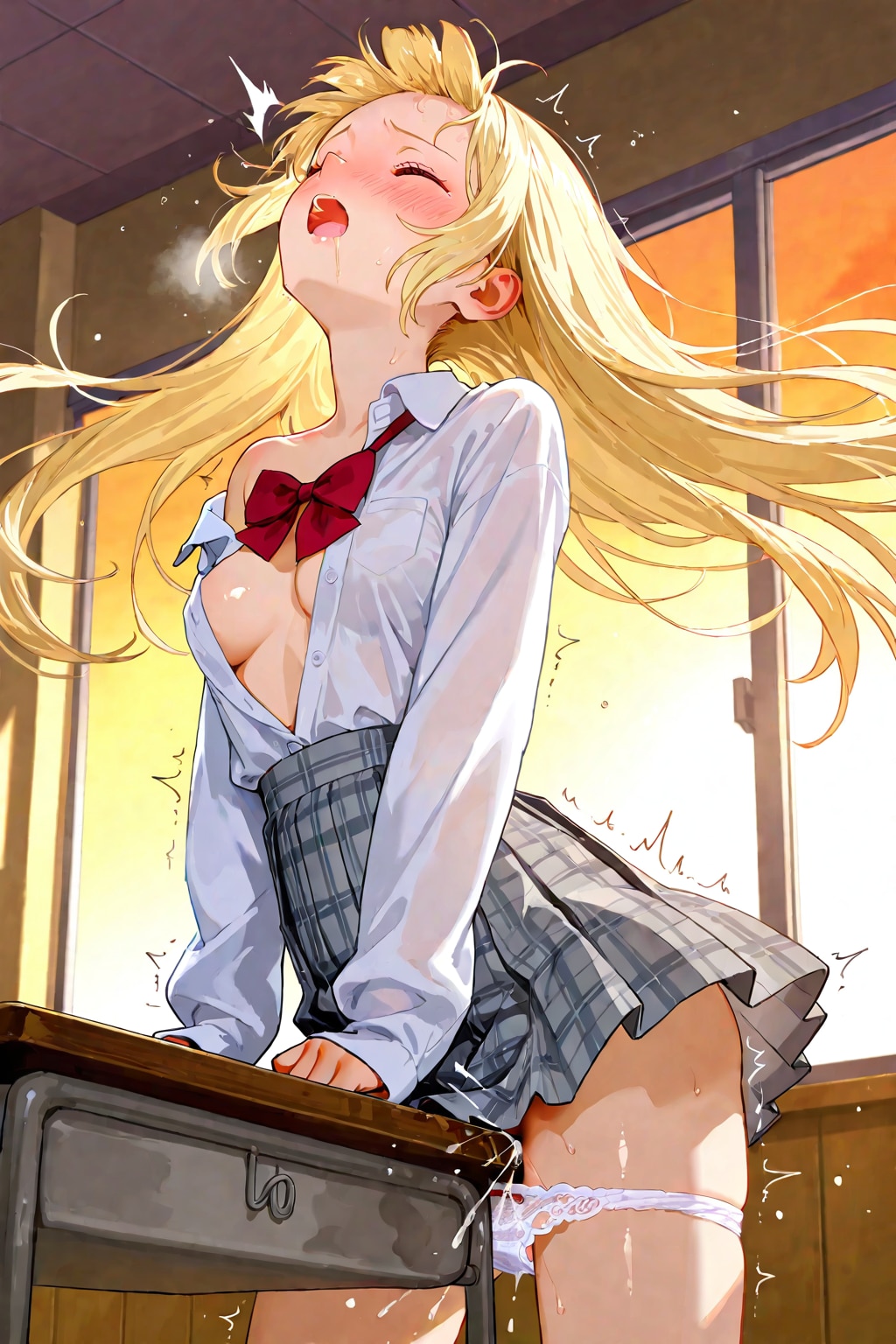 放課後の片隅で、好きな人の机を使って