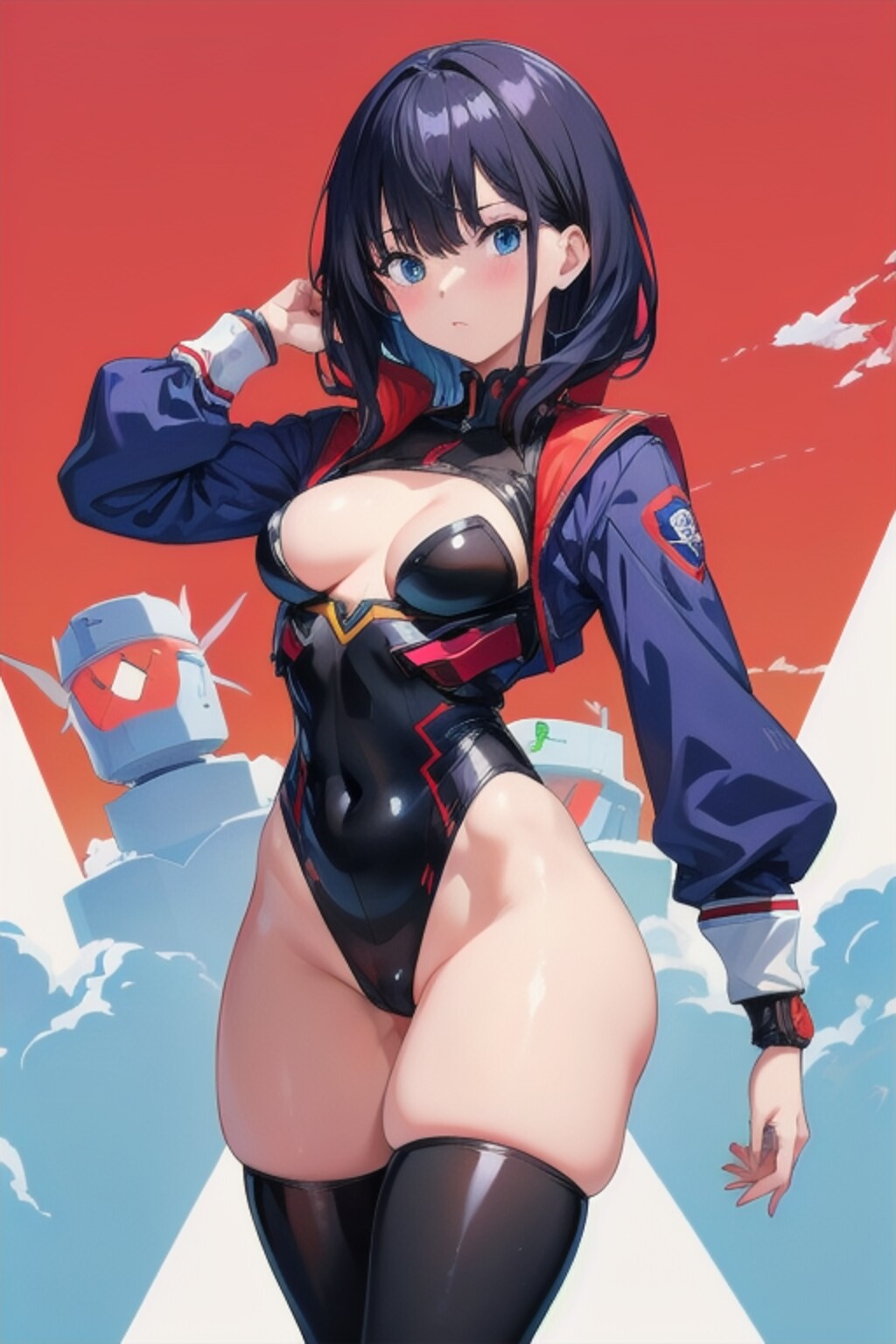 SE_V4_Bで生成したぴっちりスーツ六花ちゃん