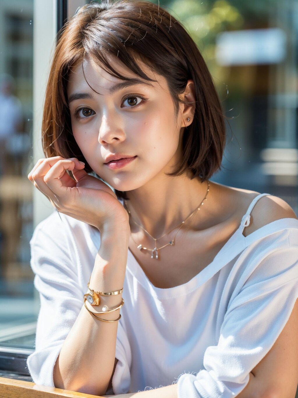 美女と喫茶店で待ち合わせ