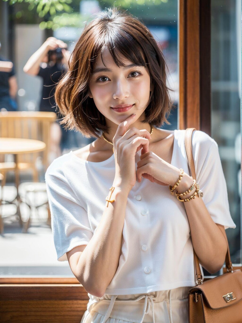 美女と喫茶店で待ち合わせ