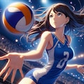 バレーボール女子3(ImageCreator) 9枚目