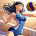 バレーボール女子3(ImageCreator) 7枚目