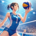 バレーボール女子3(ImageCreator) 8枚目