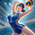 バレーボール女子3(ImageCreator) 3枚目