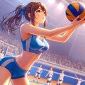 バレーボール女子3(ImageCreator) 5枚目