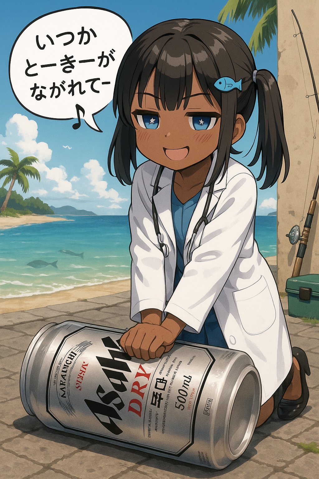 ドラえもんの歌で心臓マッサージをするこなつちゃん