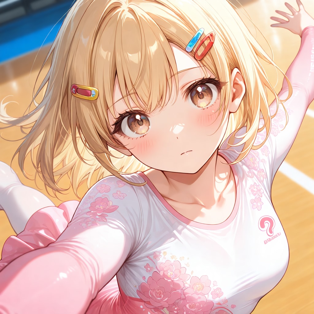 推し活ちゃん　新体操部PixAI① | の人気AIイラスト・グラビア