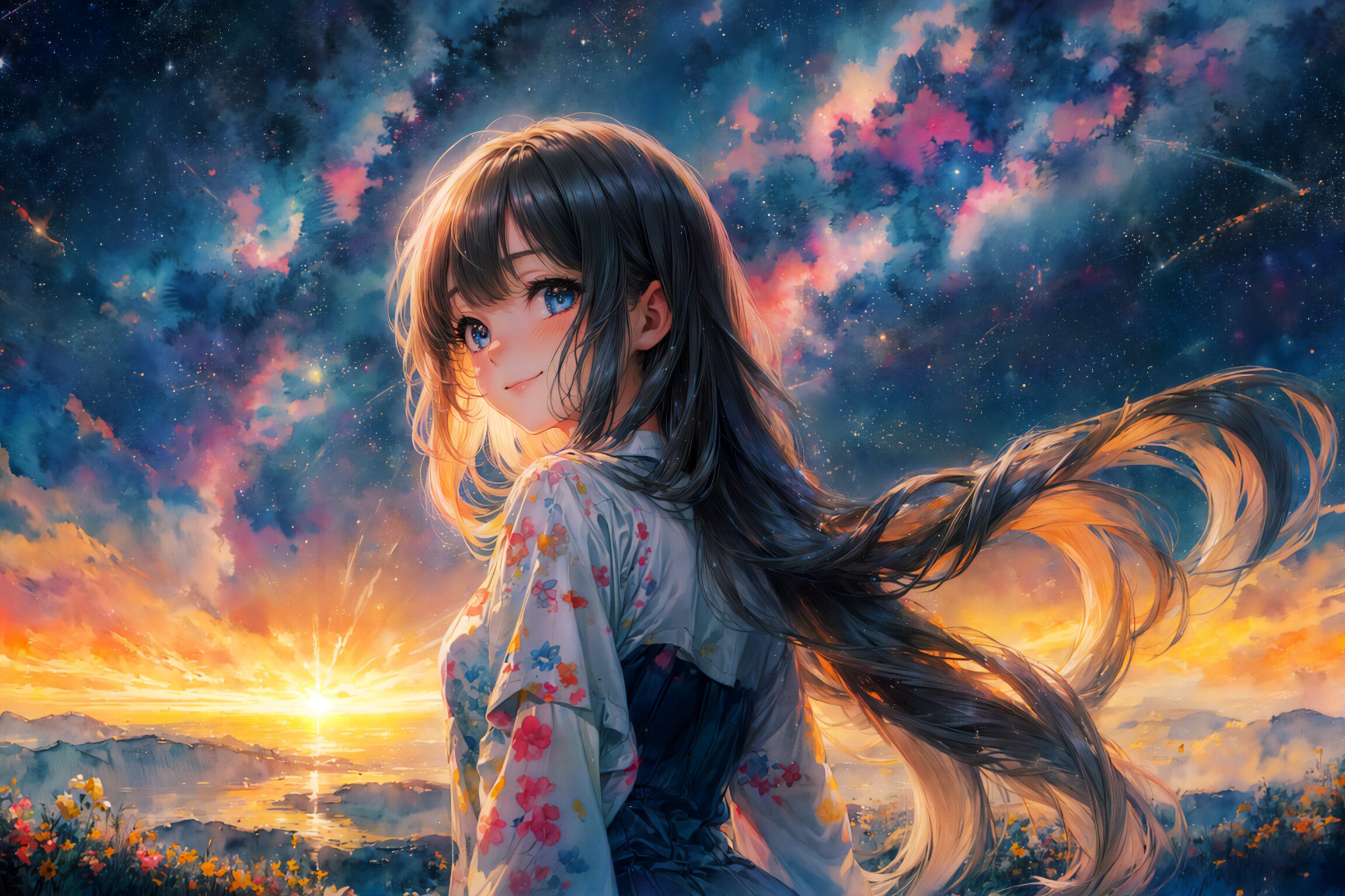 Starry summer night