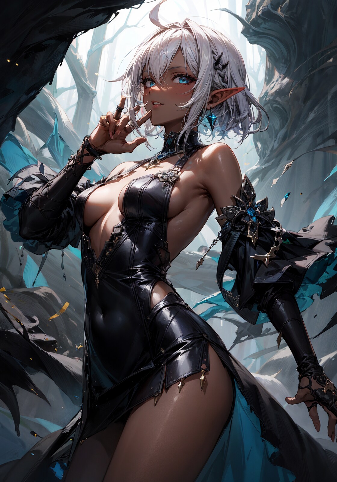 ダークエルフは褐色肌