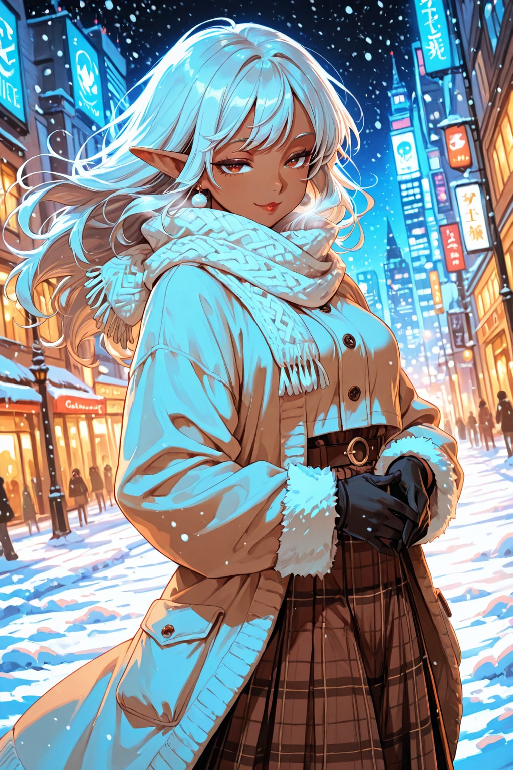 冬の1日とうちのダークエルフさん