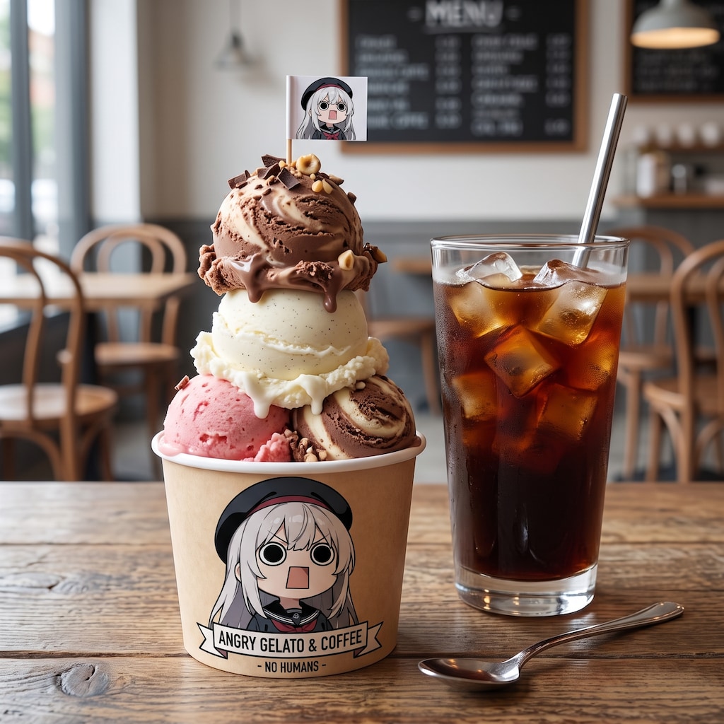 えらいこっちゃ嬢印のジェラート